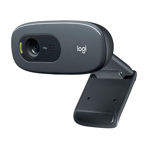 Logitech C270 Webcam, HD 720p, 60° Sichtfeld, Fester Fokus, Belichtungskorrektur, USB-Anschluss,...