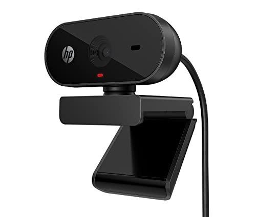 HP 320 All-in-One-Webcam (USB-A, 1080p/Full HD Auflösung, 360° schwenkbar, 66°-Weitwinkel, Belichtungskorrektur,...