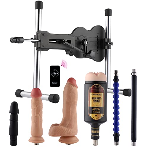 Auxfun Sex Machine,3 XLR Fickmaschine mit Realistischer Dildos,Premium Liebesmaschine für Männer und Paare,Leise...