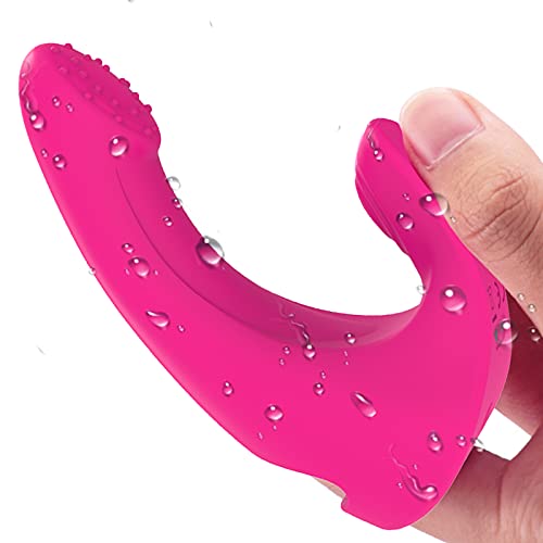 Vibratoren für Sie Klitoris und G-punkt, Proxoxo Silikon Fingervibrator Sexspielzeug mit Doppelter Stimulation, 9...