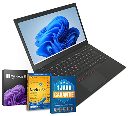 Lenovo ThinkPad T470s UltraBook 14 Zoll Full HD Laptop Intel Core i5-6300U@ bis zu 3 GHz 8 GB 256 GB SSD mit...