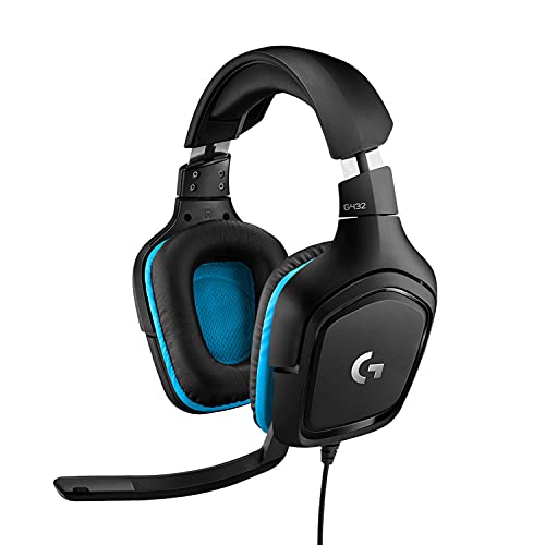 Logitech G432 kabelgebundenes Gaming-Headset, 7.1 Surround Sound, DTS Headphone:X 2.0, Bügelmikrofon mit...